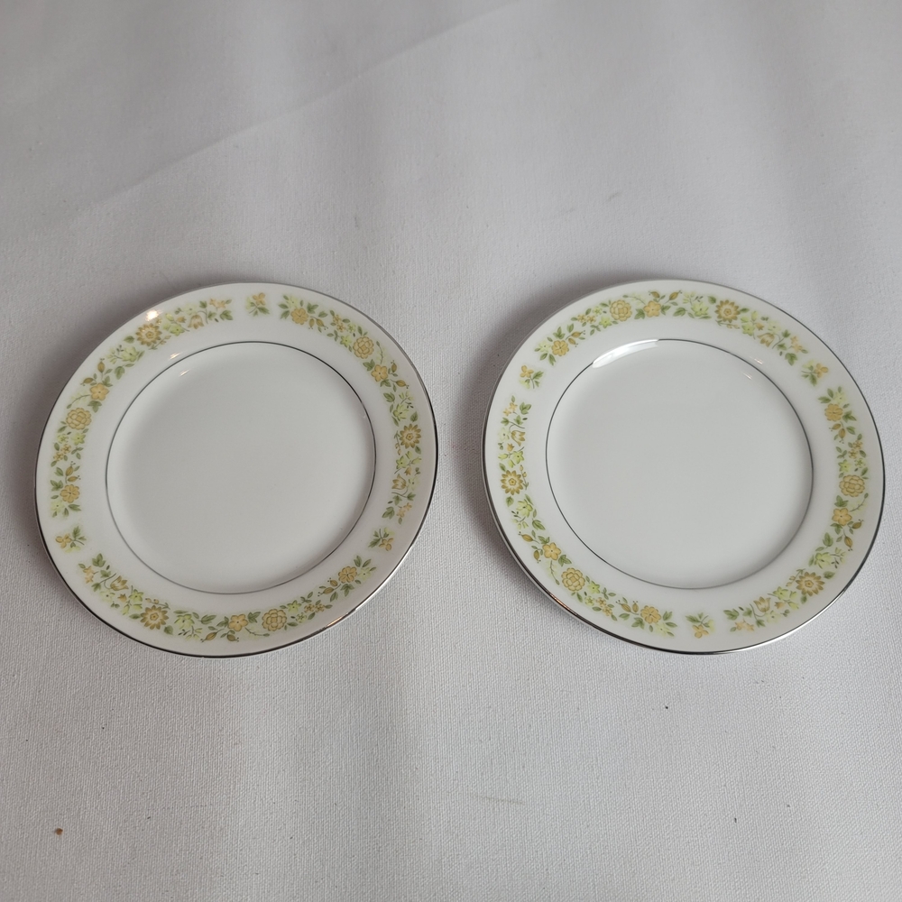 Lot of 2 Towne House Fine China Japan Spring 3094 Dessert Bread Plate
